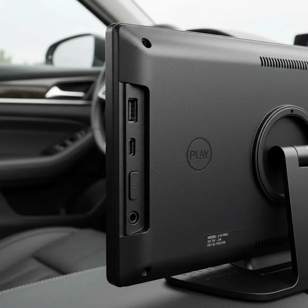 PANTALLA PORTÁTIL 10" CarPlay INALÁMBRICO CON CONTROL POR VOZ Y BLUETOOTH