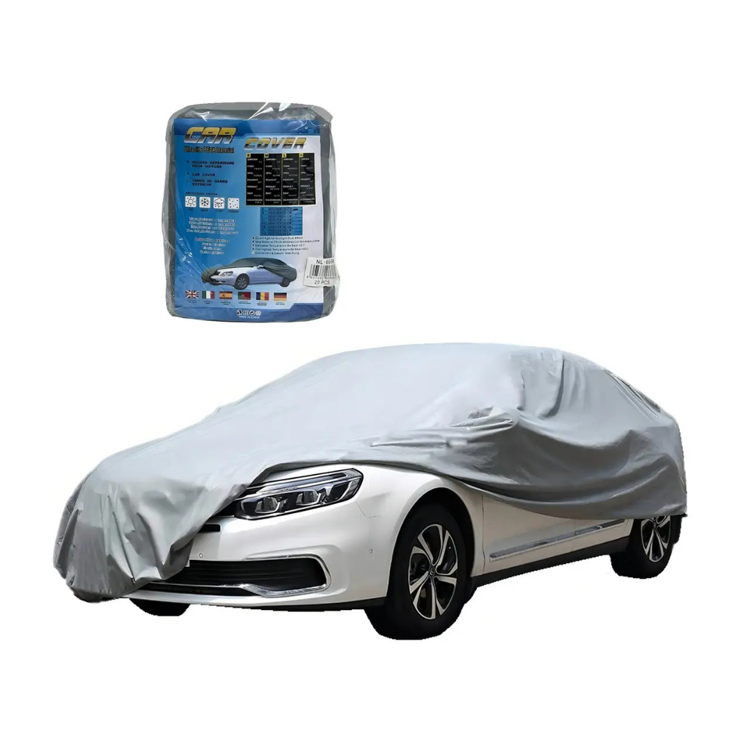 COBERTOR PARA AUTO SEDÁN IMPERMEABLE CON PROTECCIÓN UV Y ELÁSTICO
