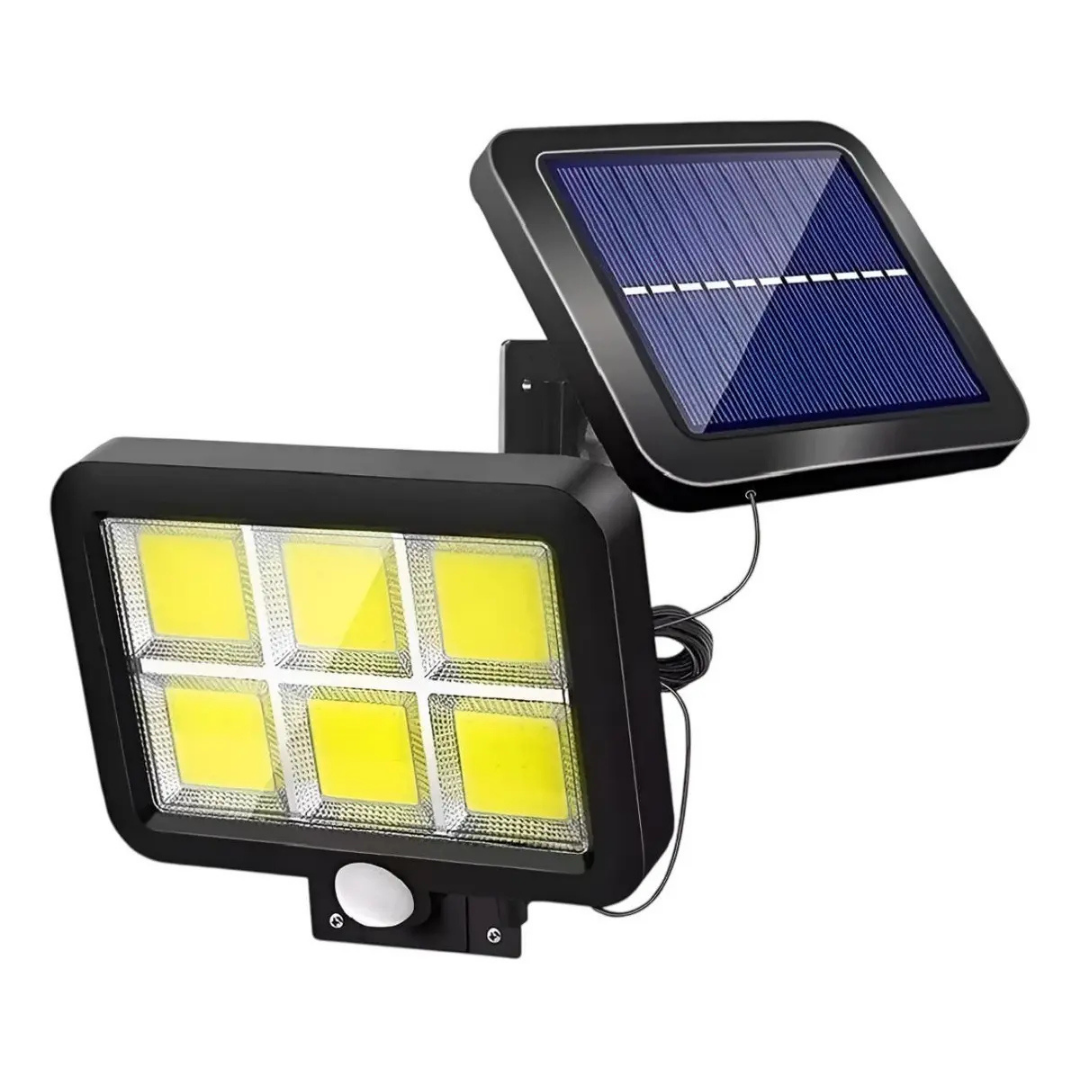 REFLECTOR SOLAR EXTERIOR 120W PACK X2 LED BLANCO PARA PARED