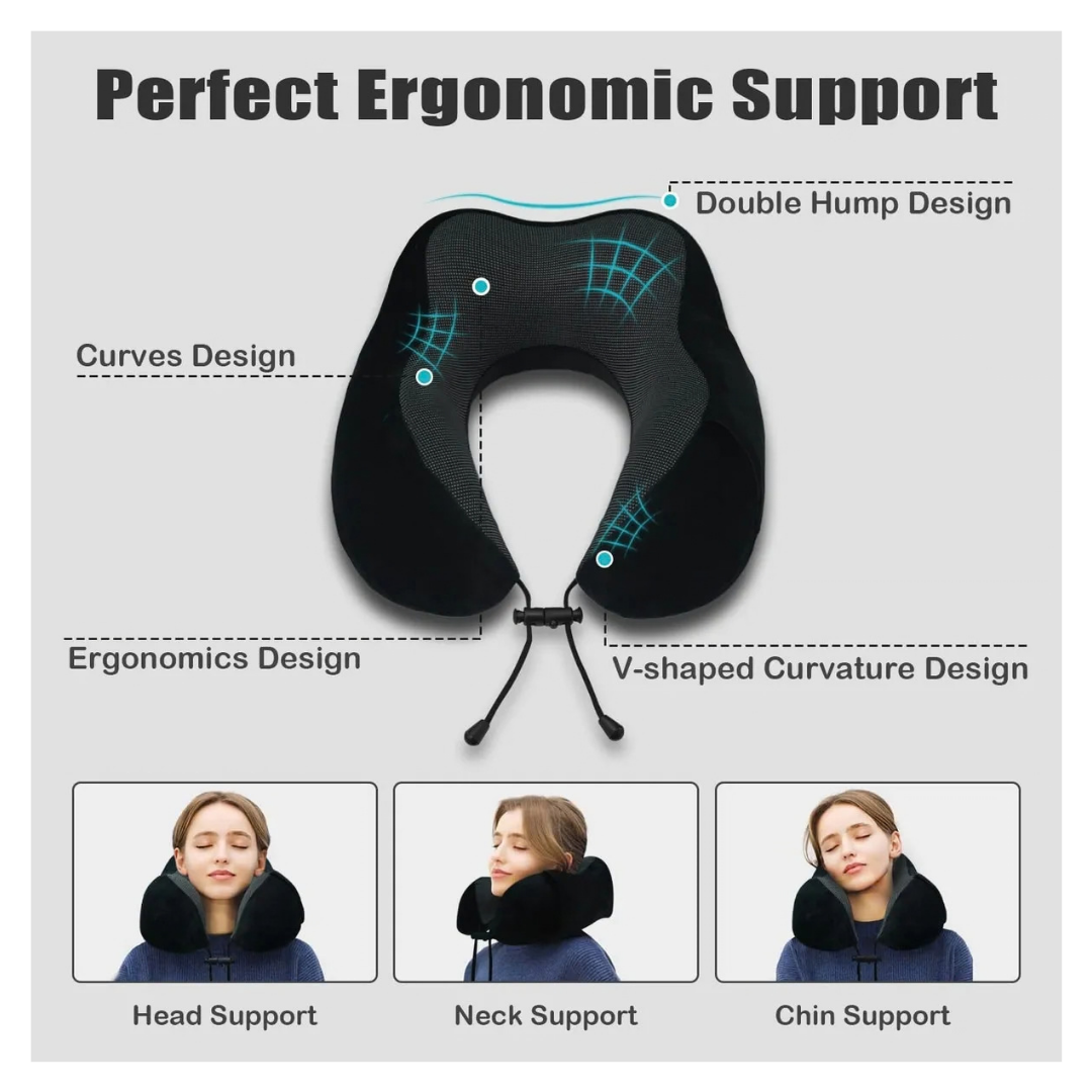 ALMOHADA DE VIAJE ERGONÓMICA PREMIUM