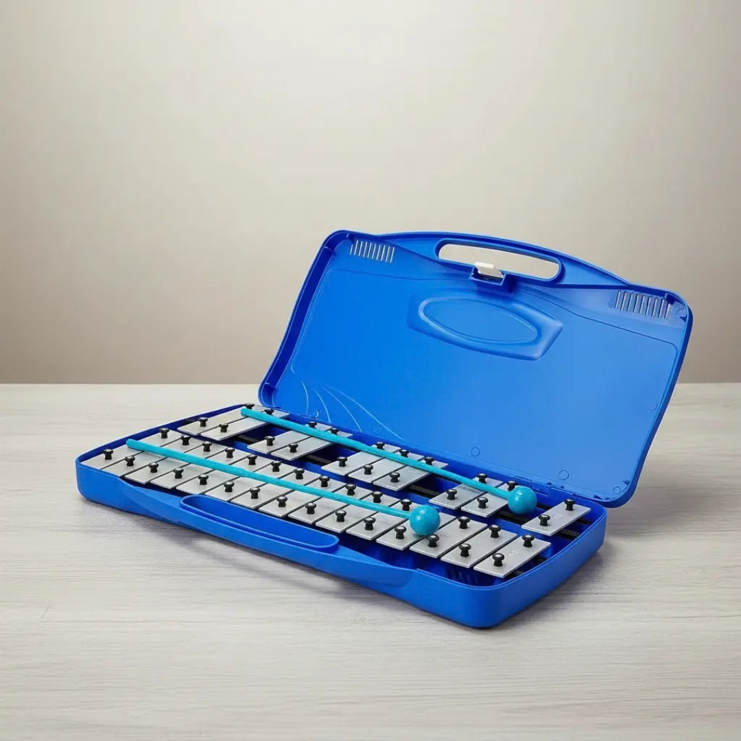 METALÓFONO CROMÁTTICO 25 TONOS AZUL - TECLAS METÁLICAS CROMADAS