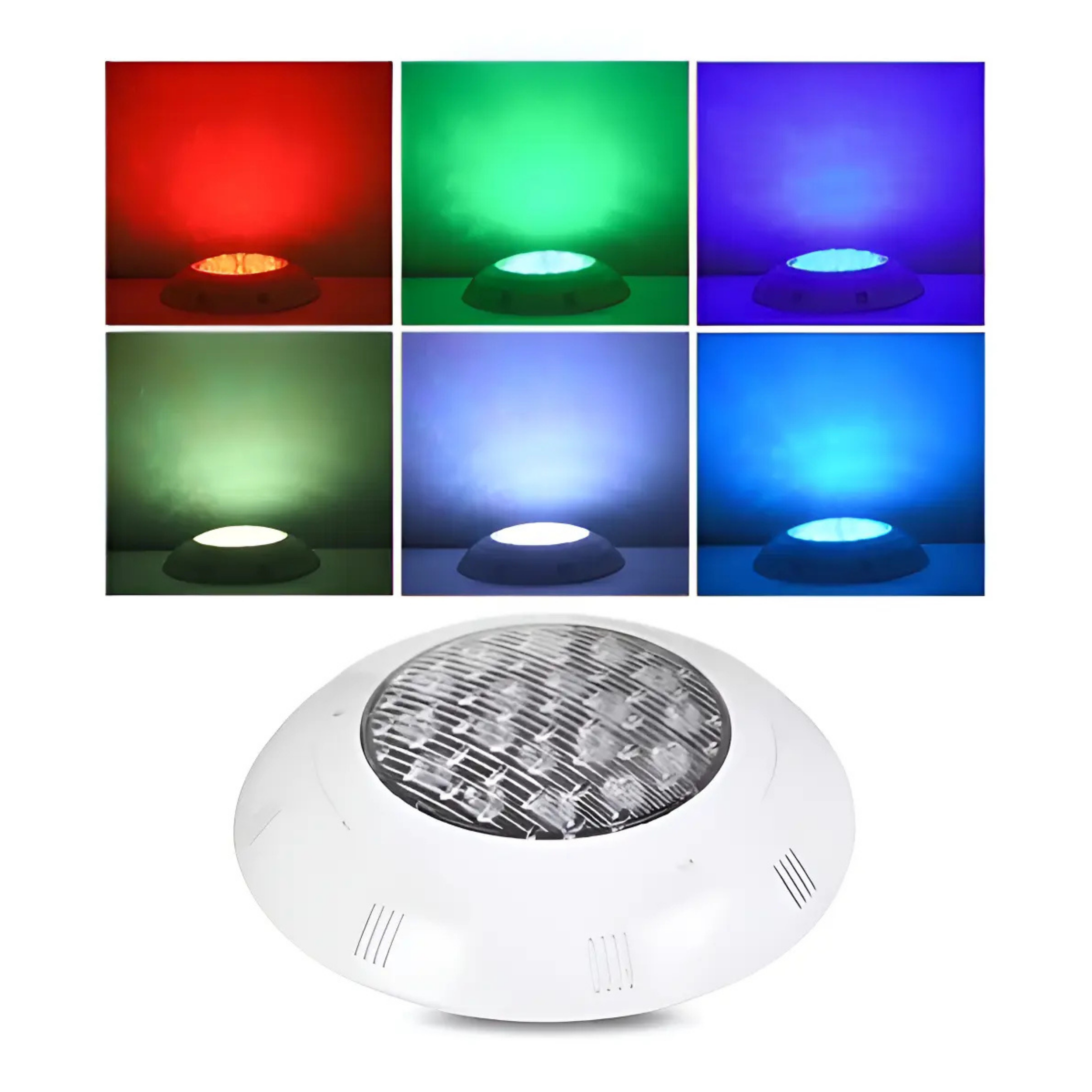 FOCO LED PISCINA MULTICOLOR RGB 18W + CONTROL REMOTO