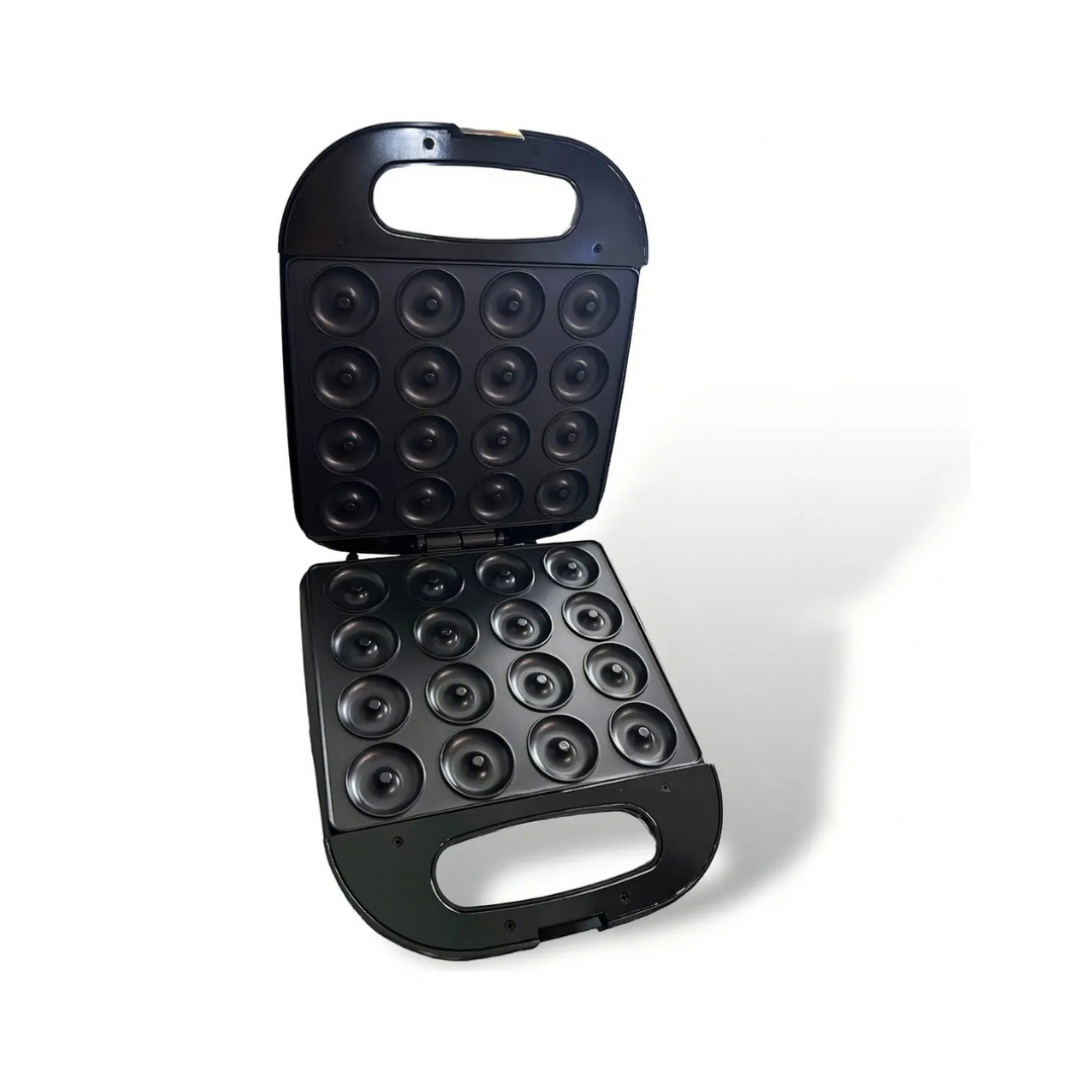 MÁQUINA MINI DONAS ANTIADHERENTE RAF 16 DONUTS NEGRO R2205