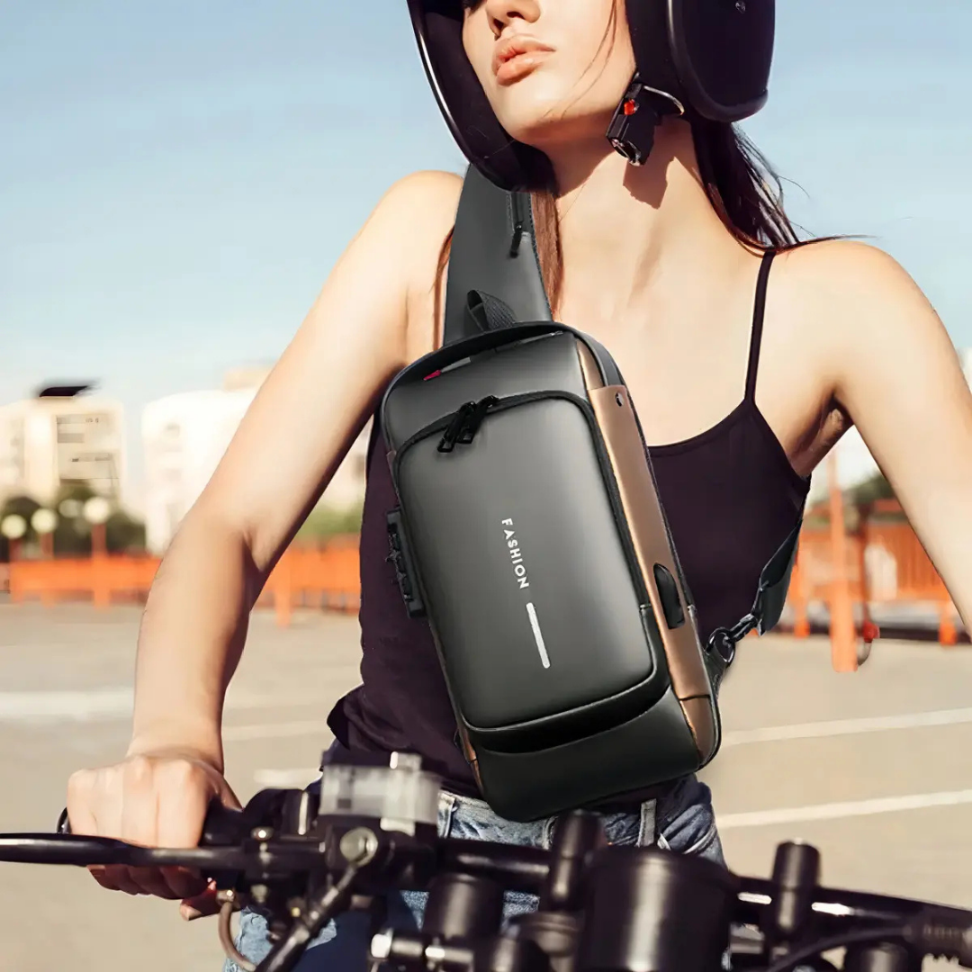 BOLSO BANANO CRUZADO ANTIRROBO IMPERMEABLE MULTIFUNCIONAL