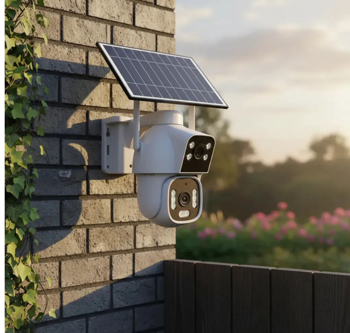 CÁMARA DE SEGURIDAD SOLAR WIFI 4G DOBLE LENTE + CHIP SIM