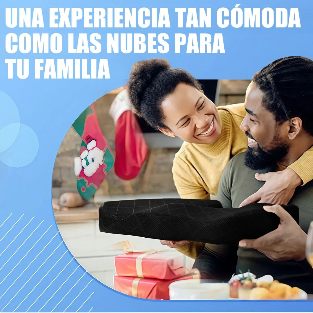 COJÍN COXIS ORTOPÉDICO PREMIUM ERGONÓMICO CON MEMORY FOAM