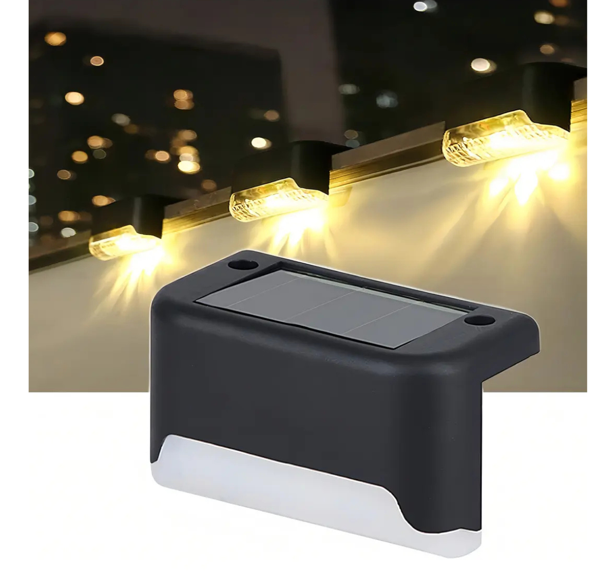SET DE 8 FOCOS SOLARES LED PARA ESCALERAS