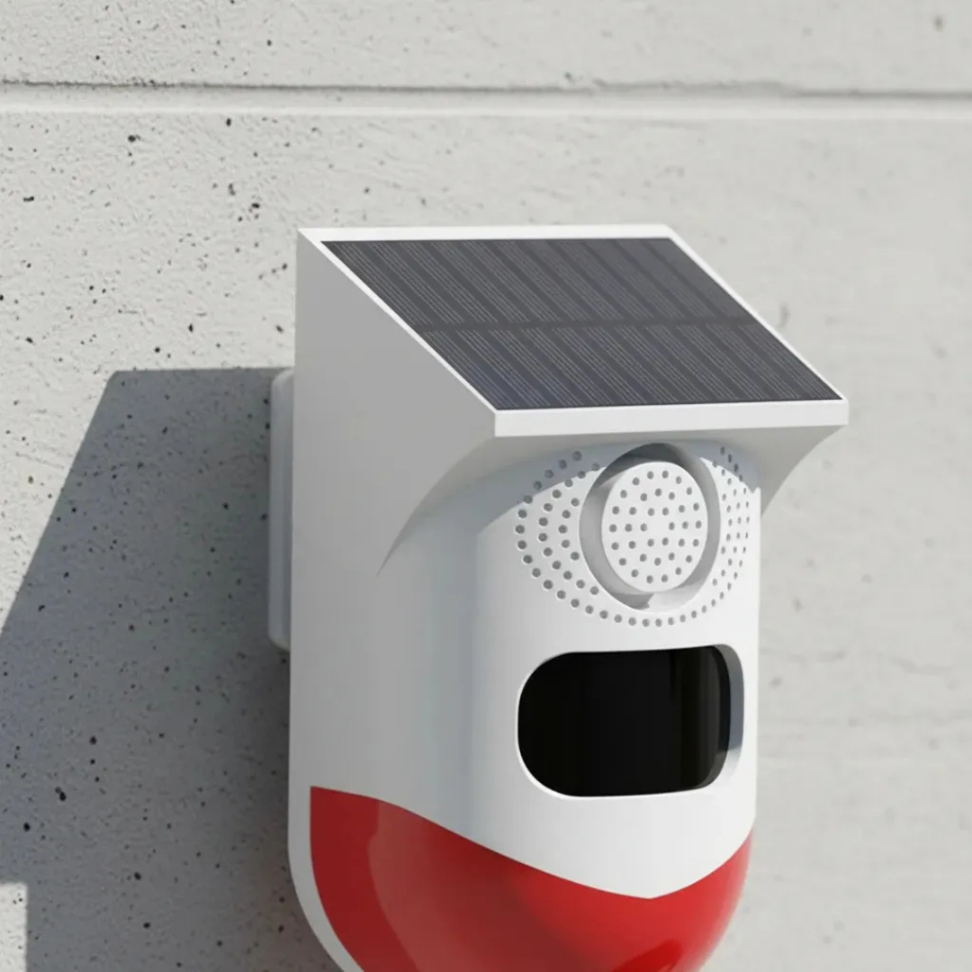 SENSOR DE MOVIMIENTO TUYA CT80WR SOLAR WIFI INALÁMBRICO CON ALARMA SONORA