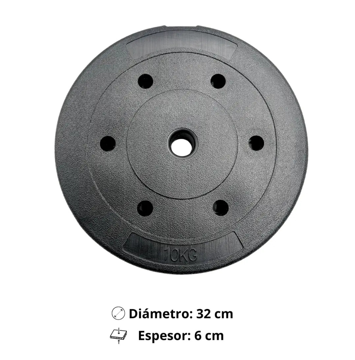 SET 2 DISCOS PVC PREOLÍMPICOS 10 KG C/U - TOTAL 20 KG