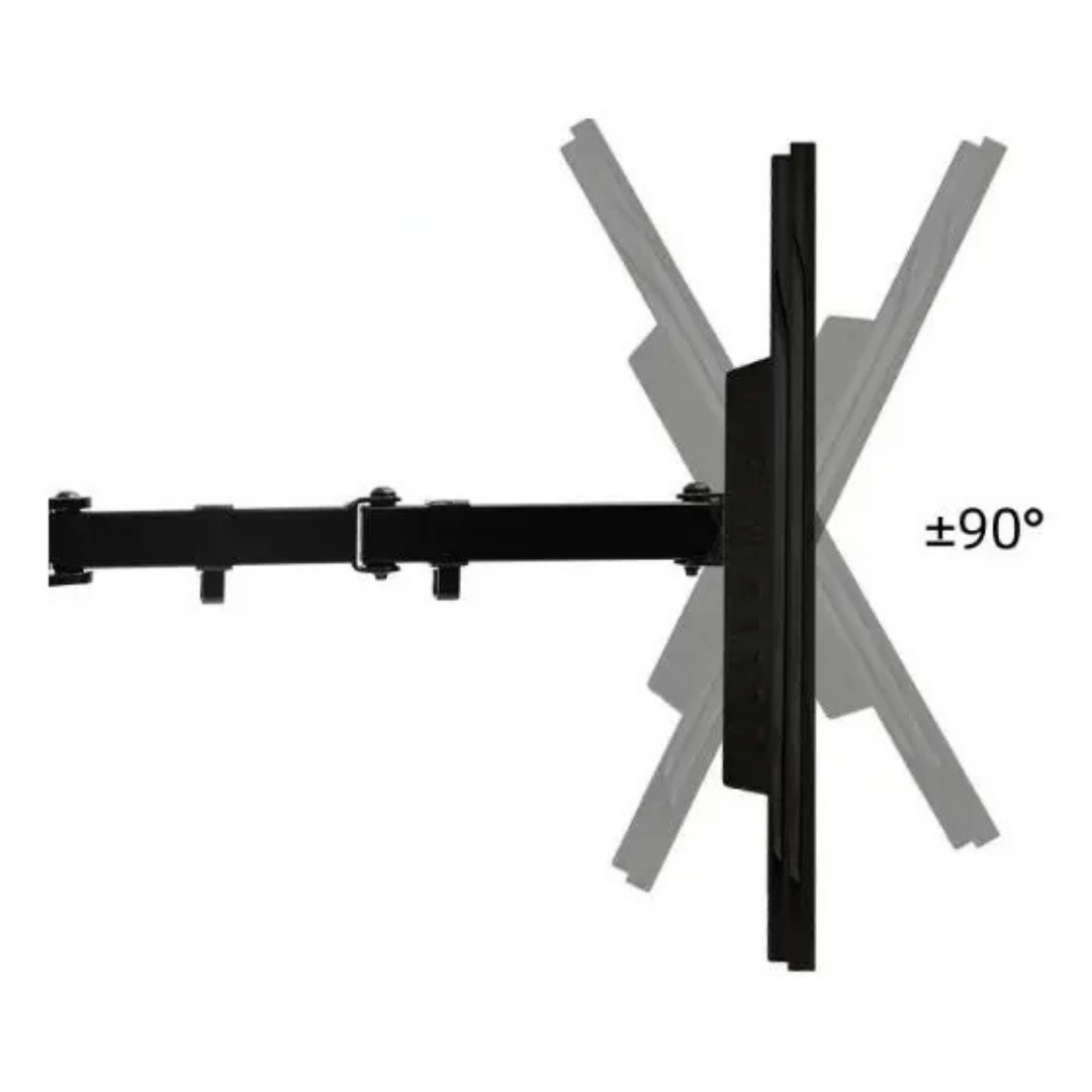 SOPORTE MONITOR ESCRITORIO BRAZO ARTICULADO NEGRO 15" A 30"