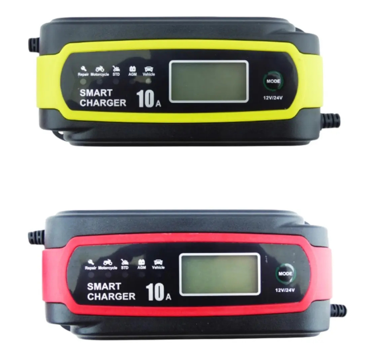 CARGADOR INTELIGENTE DE BATERÍA 12V / 24V 10A CON PANTALLA LCD