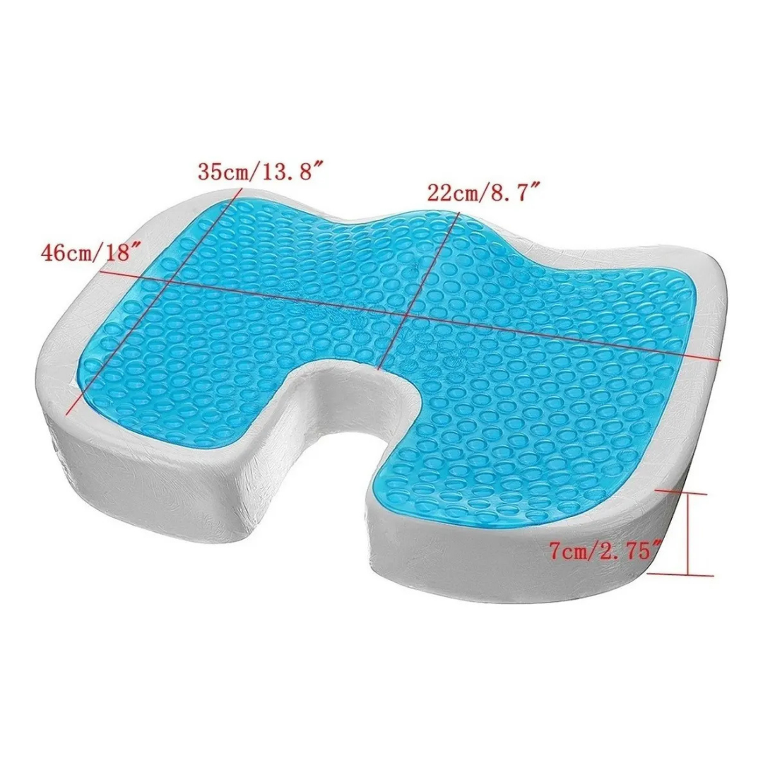 COJÍN ORTOPÉDICO PREMIUM COXIS ERGONÓMICO MEMORY FOAM + GEL