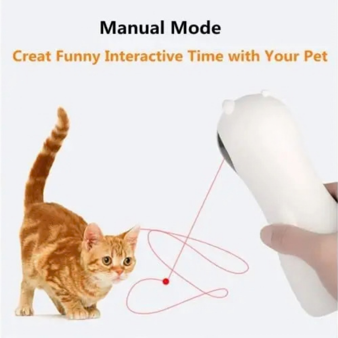 JUGUETE LÁSER PARA GATOS LUIVNSK MODELO 9129 PUNTERO AUTOMÁTICO