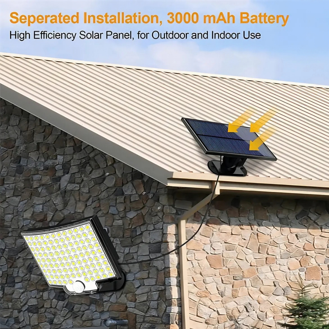 LÁMPARA LED SOLAR CON SENSOR DE MOVIMIENTO