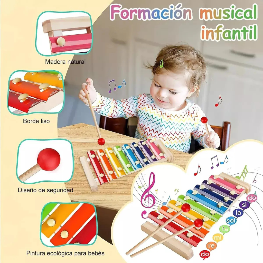 PAQUETE DIDÁCTICO INFANTIL DE ESTIMULACIÓN TEMPRANA 5 PIEZAS