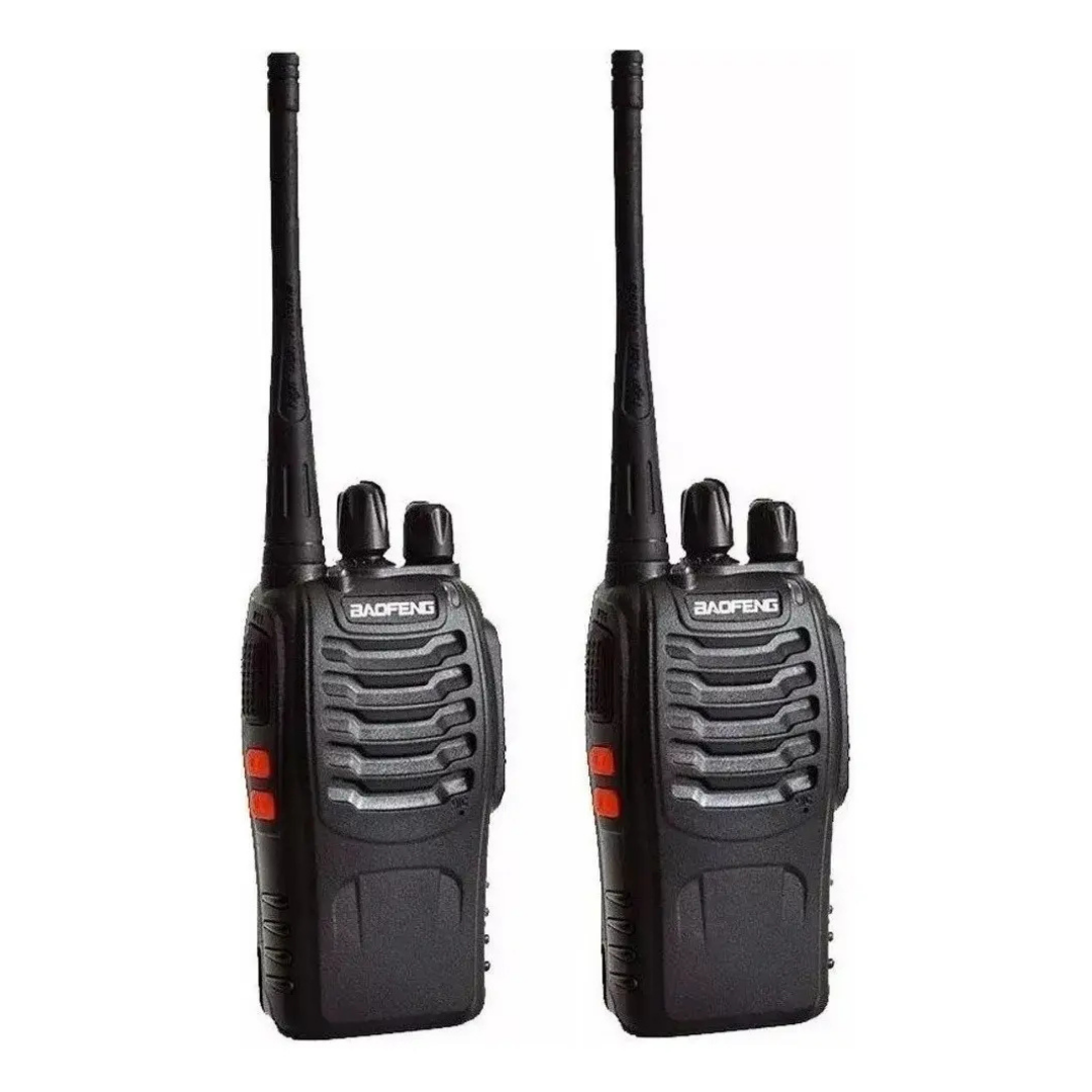 PACK X2 WALKIE TALKIE BF-888S 5W FRECUENCIA 400-470MHZ