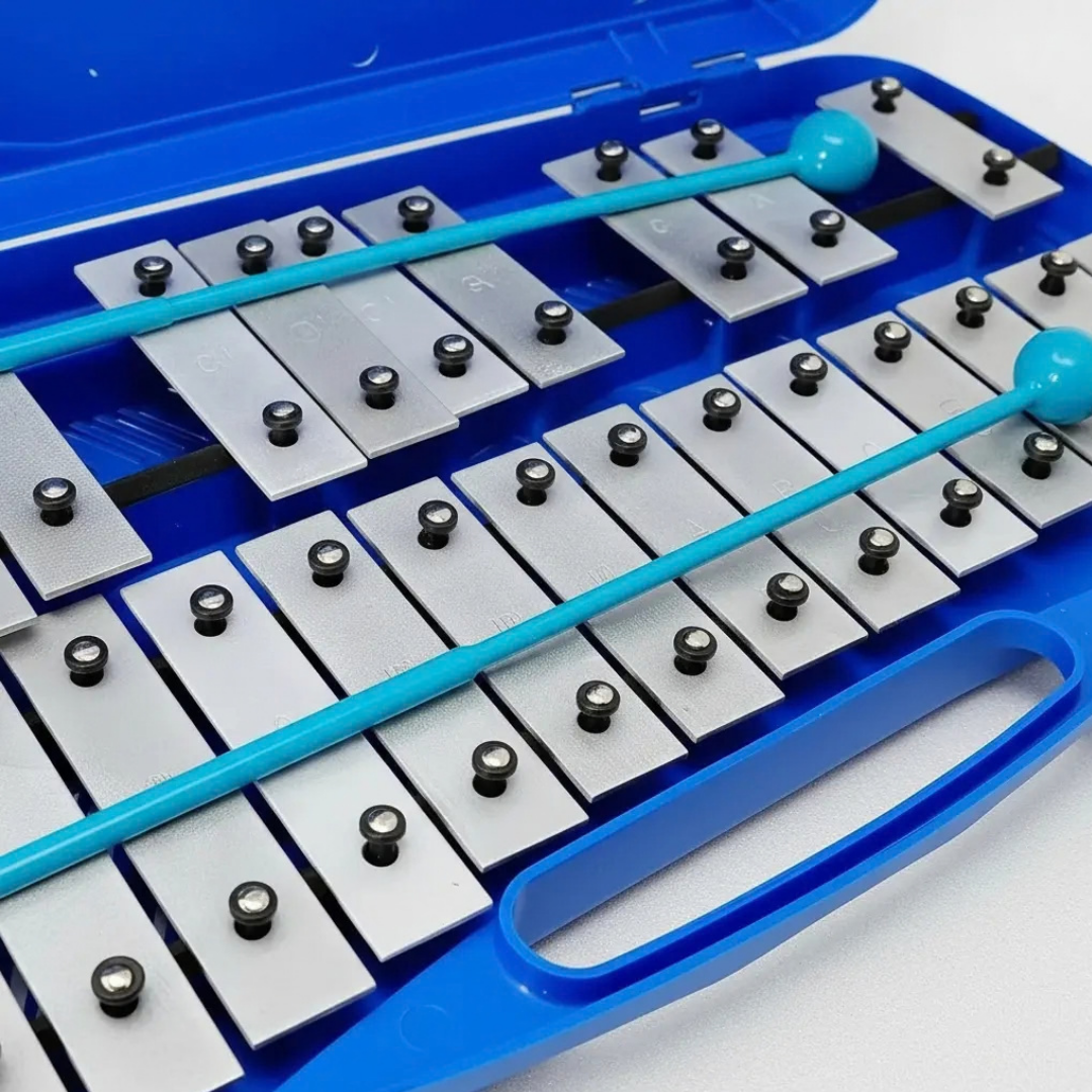 METALÓFONO CROMÁTTICO 25 TONOS AZUL - TECLAS METÁLICAS CROMADAS
