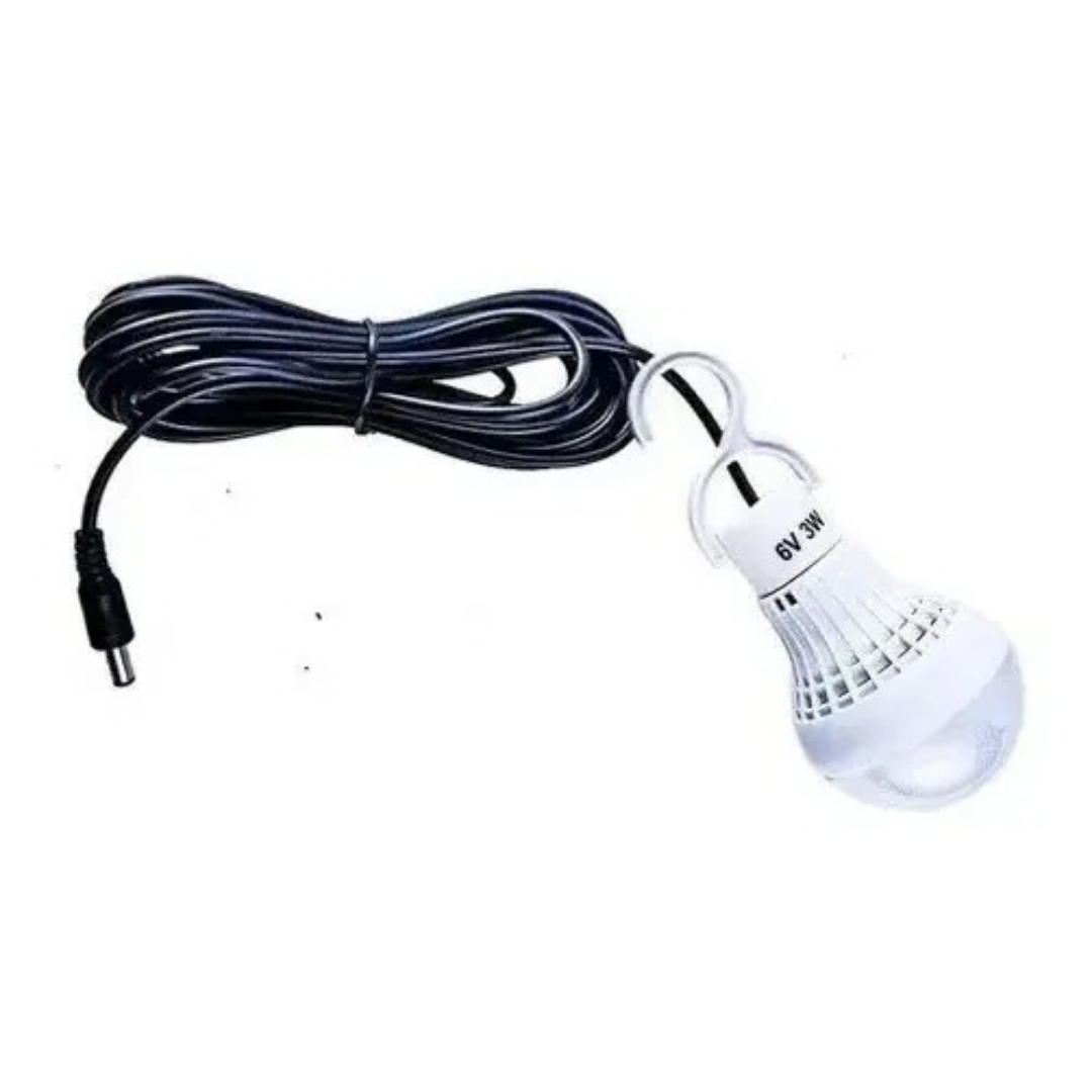 KIT AMPOLLETAS LED CAMPING SOLAR 10W CON PANEL SOLAR - AUTONOMÍA HASTA 7 HORAS ( PACK X2)