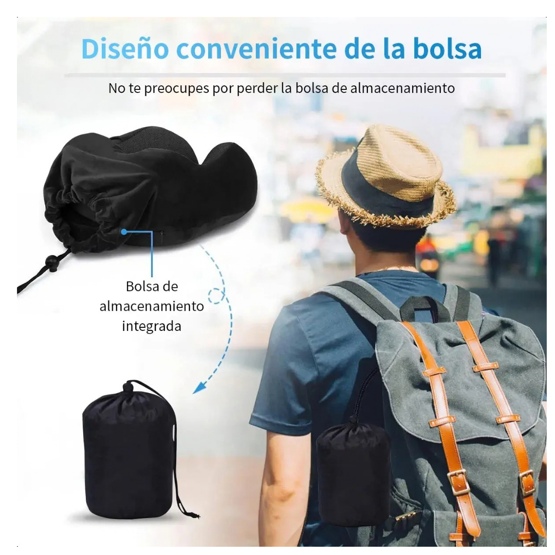 ALMOHADA DE VIAJE ERGONÓMICA PREMIUM