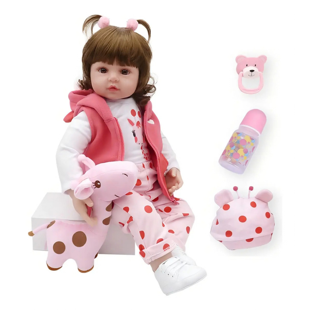 MUÑECA SILICONA 45CM BELLA REALISTA BEBÉ REBORN