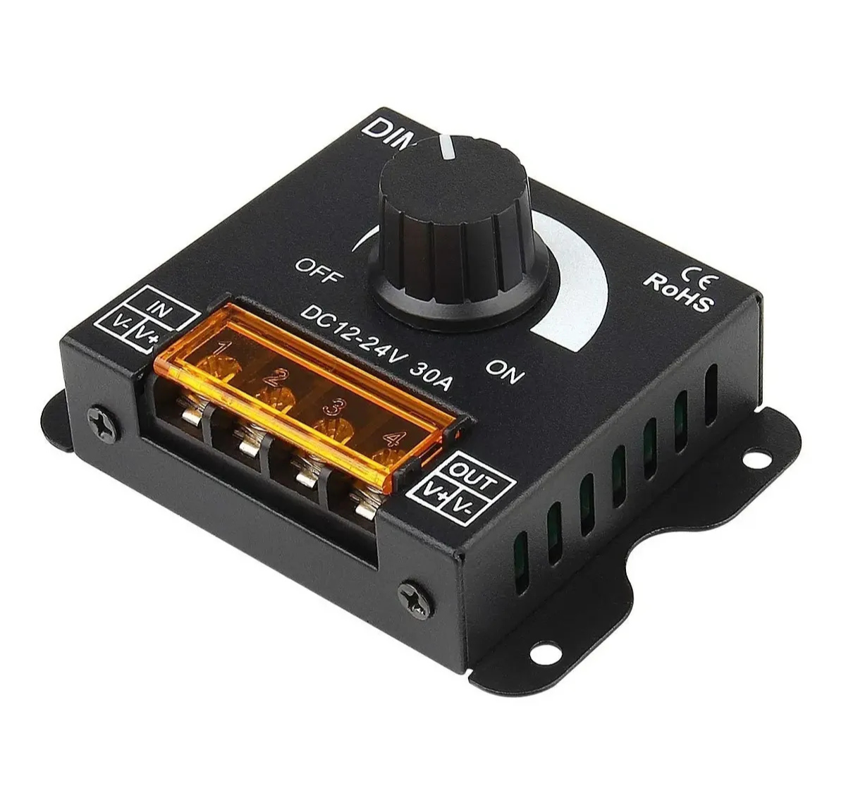 DIMMER CONTROLADOR MONOCROMÁTICO 12-24V 30A PARA LUCES LED