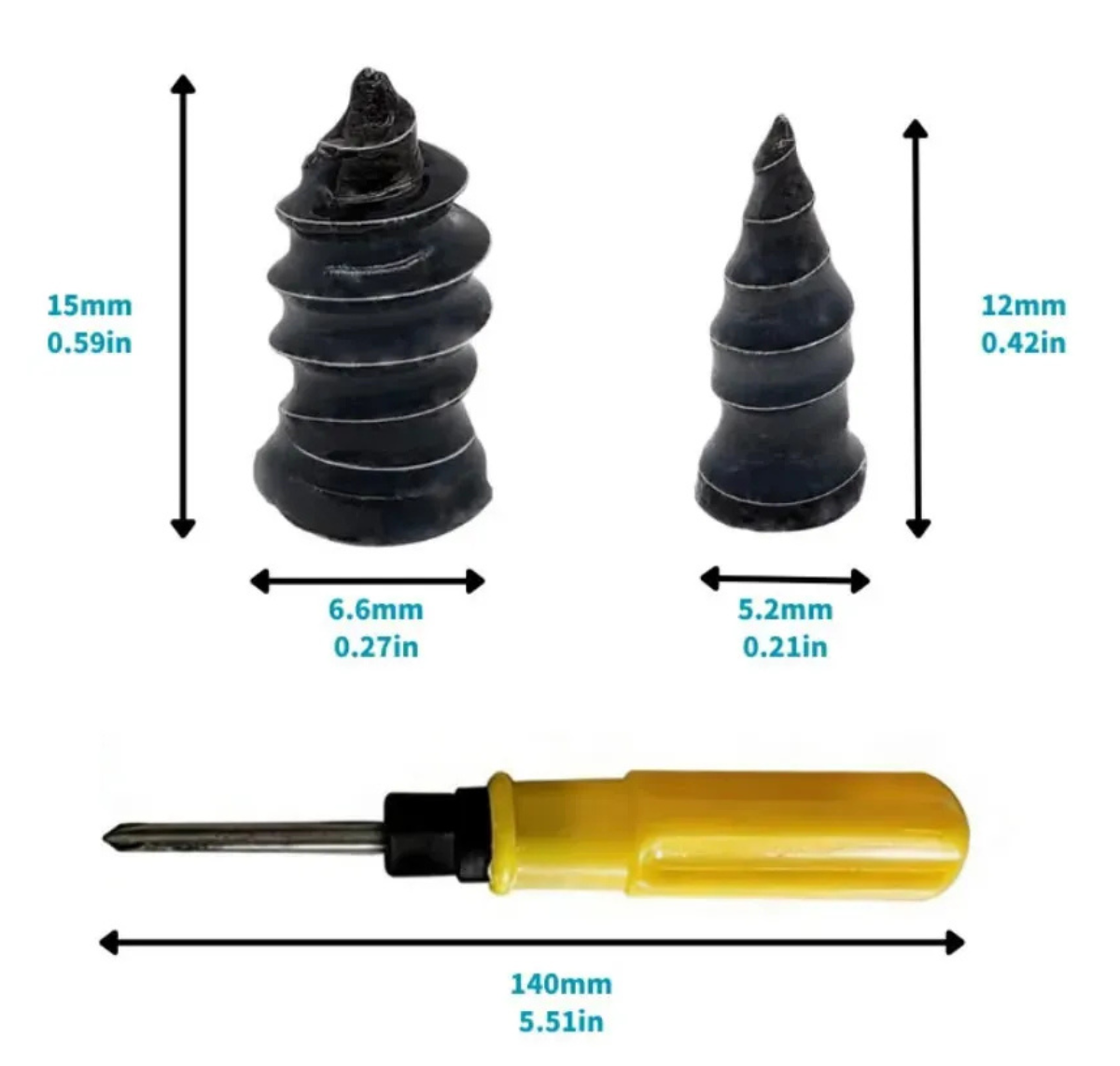 KIT PARA REPARAR NEUMÁTICOS 51 PIEZAS