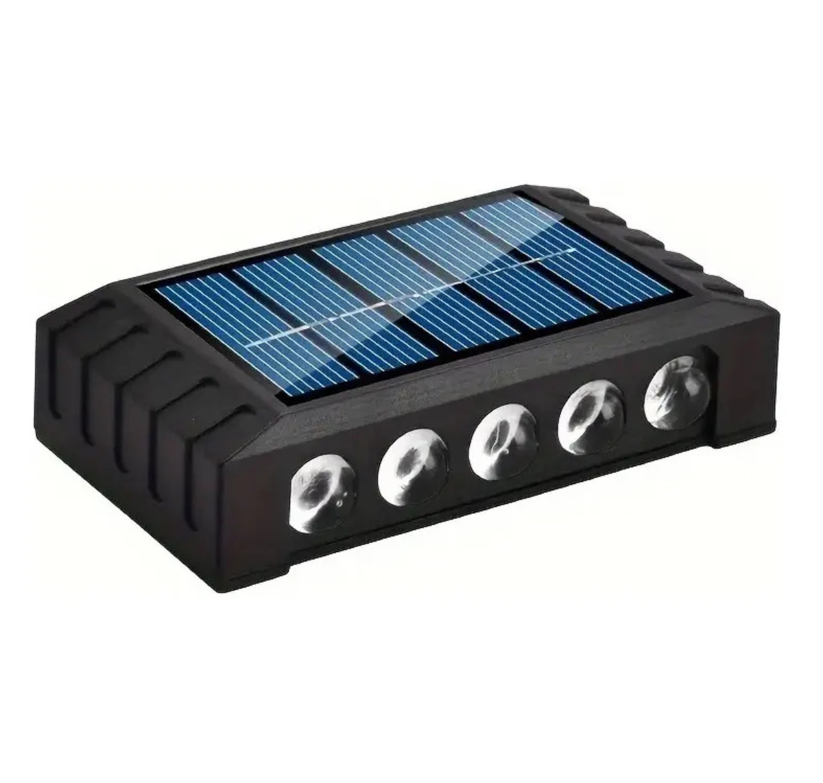 PACK 6 APLIQUES SOLARES LED LUZ CÁLIDA EXTERIOR IMPERMEABLE IP65