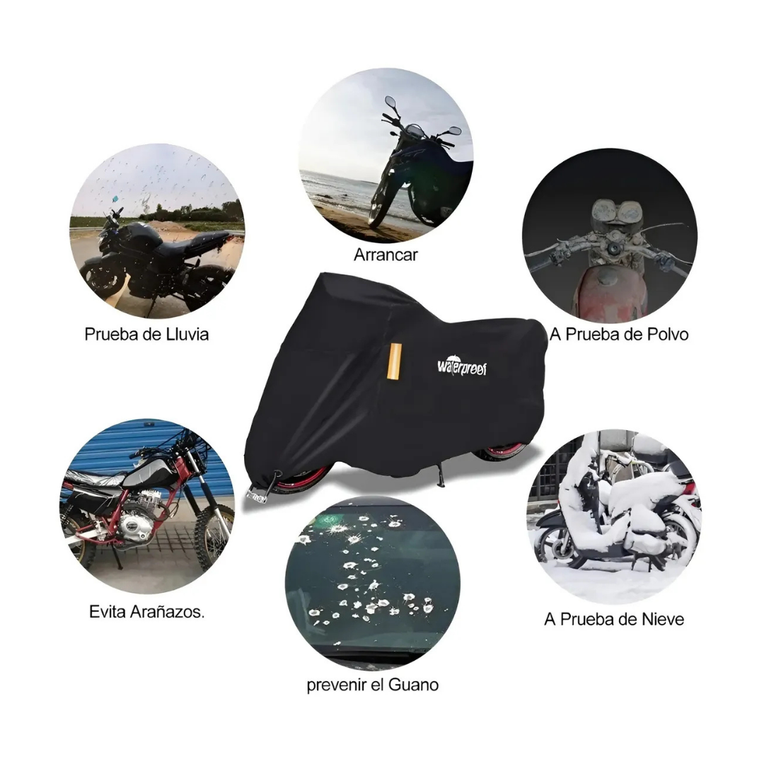 FUNDA IMPERMEABLE PARA BICICLETA 110X200 CM - PROTECCIÓN TOTAL PARA EXTERIOR E INTERIOR