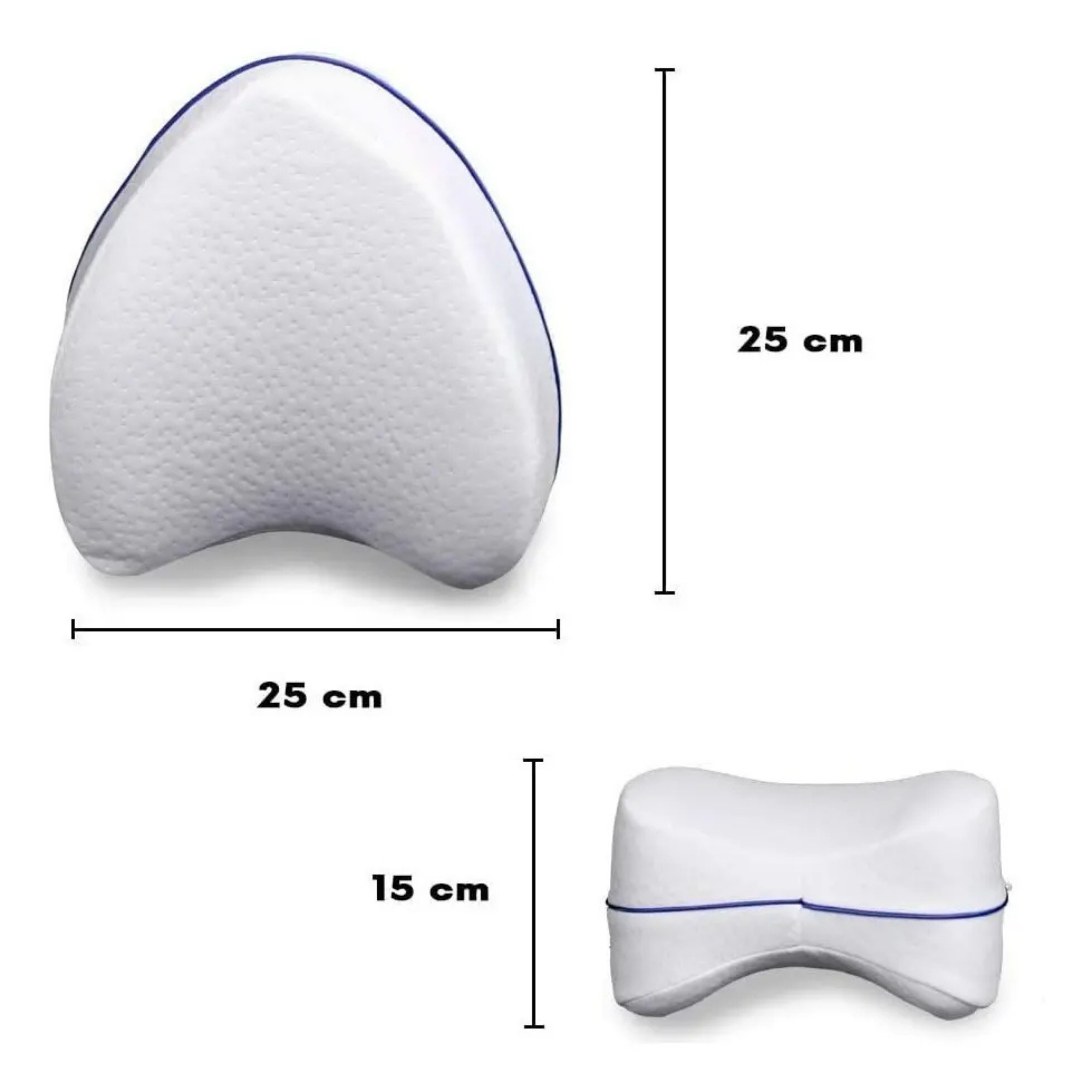 PACK X2 COJÍN ALMOHADA ORTOPÉDICA PARA PIERNAS VISCOELÁSTICA