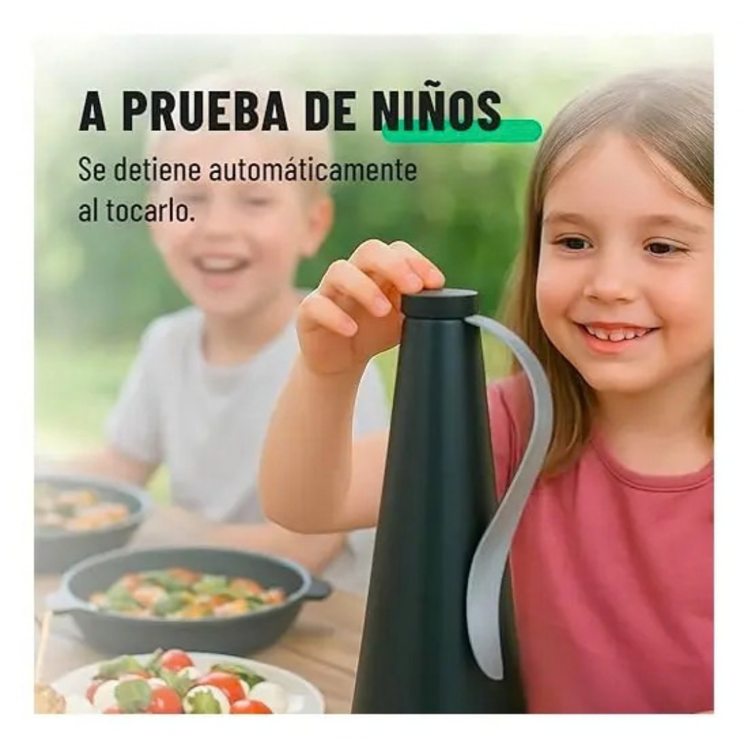 ABANICO VENTILADOR REPELENTE DE MOSCAS PORTÁTIL COLOR NEGRO