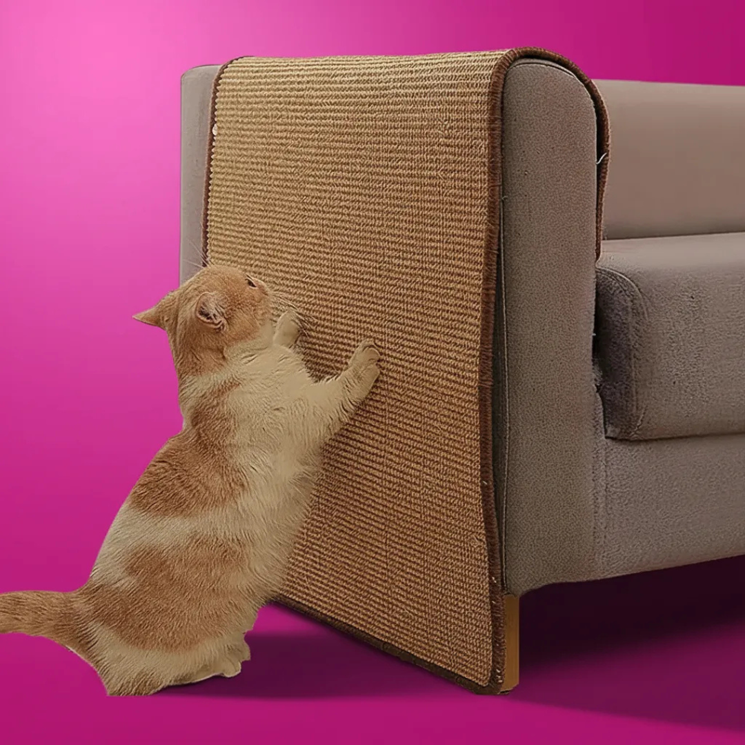 RASCADOR PARA GATO TIPO ALFOMBRA PARA SILLÓN Y MUEBLES CON 12 SUJETADORES