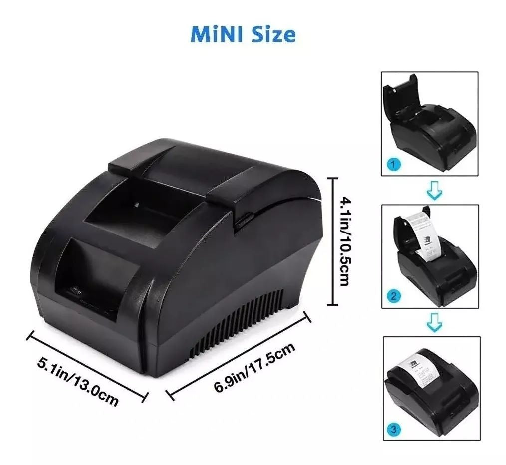 IMPRESORA TÉRMICA USB 58MM PARA BOLETAS Y TICKETS