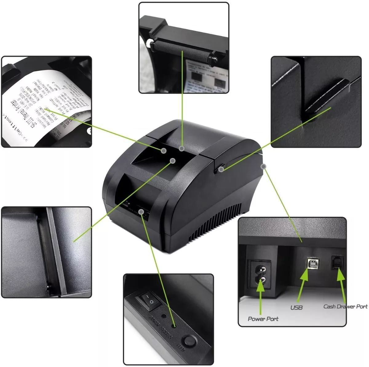 IMPRESORA TÉRMICA USB 58MM PARA BOLETAS Y TICKETS