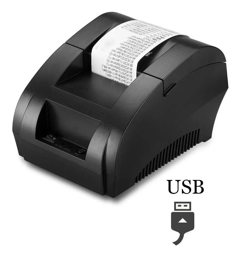 IMPRESORA TÉRMICA USB 58MM PARA BOLETAS Y TICKETS