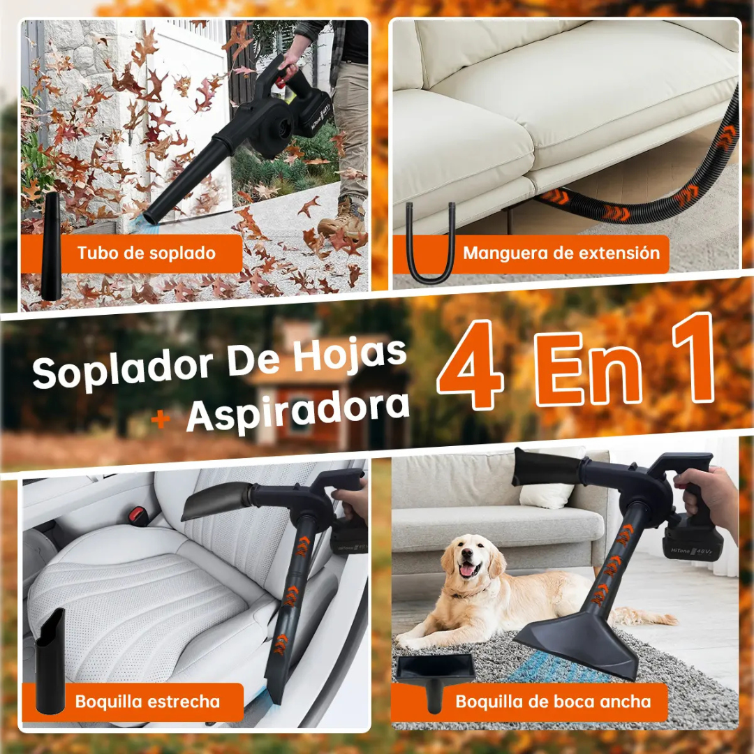SOPLADORA Y ASPIRADORA INALÁMBRICA PARA JARDÍN CON BATERÍA