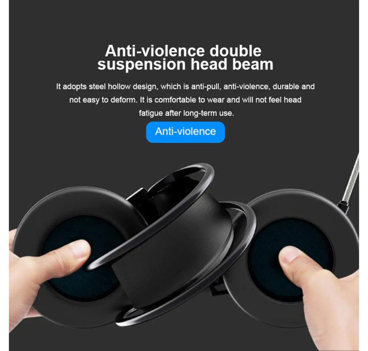 AURICULARES GAMER 3.5 MM CON MICRÓFONO Y LUCES LED RGB- NEGRO