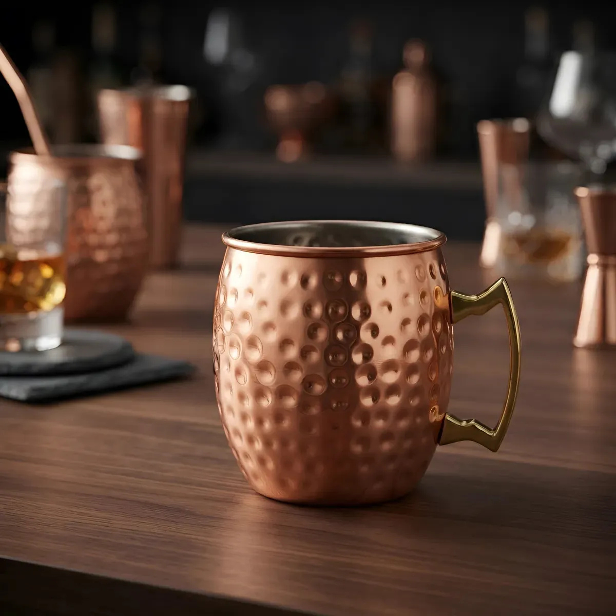 SET 2 VASOS COBRE CUINER MOSCOW MULE 500 ML PARA CÓCTEL