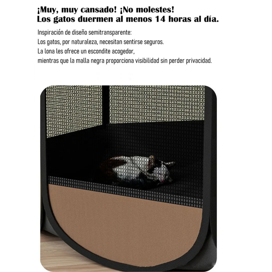 CORRAL PLEGABLE PARA PERROS Y GATOS DE TELA OXFORD CON CIERRE