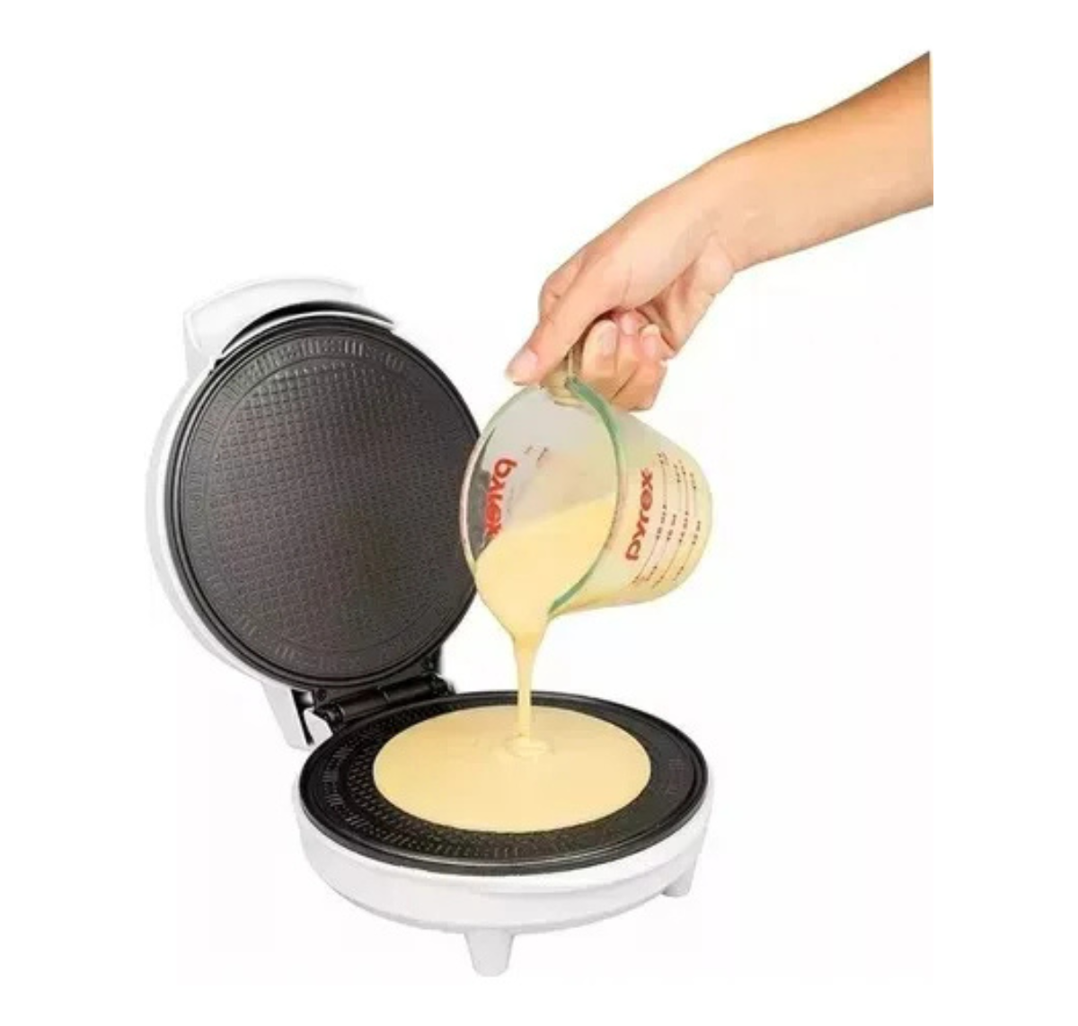 MÁQUINA PARA WAFFLES Y CONOS SOKANY SK-525 1000W ANTIADHERENTE 24CM