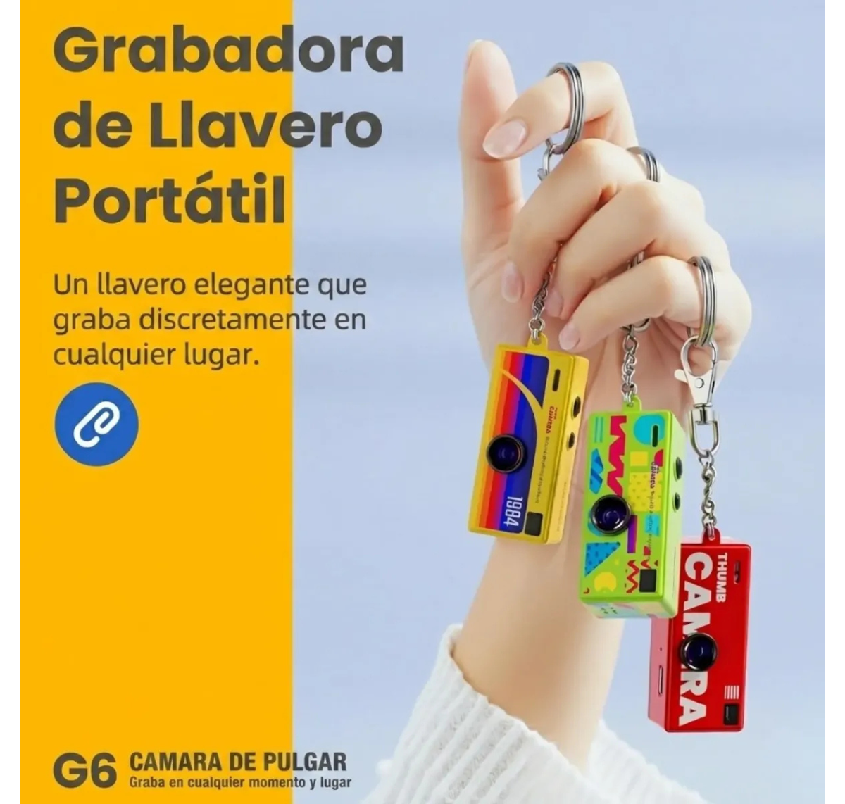 MINI CÁMARA DIGITAL INFANTIL LLAVERO RETRO MINIATURA WIFI