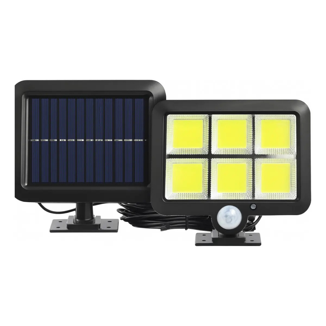 REFLECTOR SOLAR EXTERIOR 120W PACK X2 LED BLANCO PARA PARED