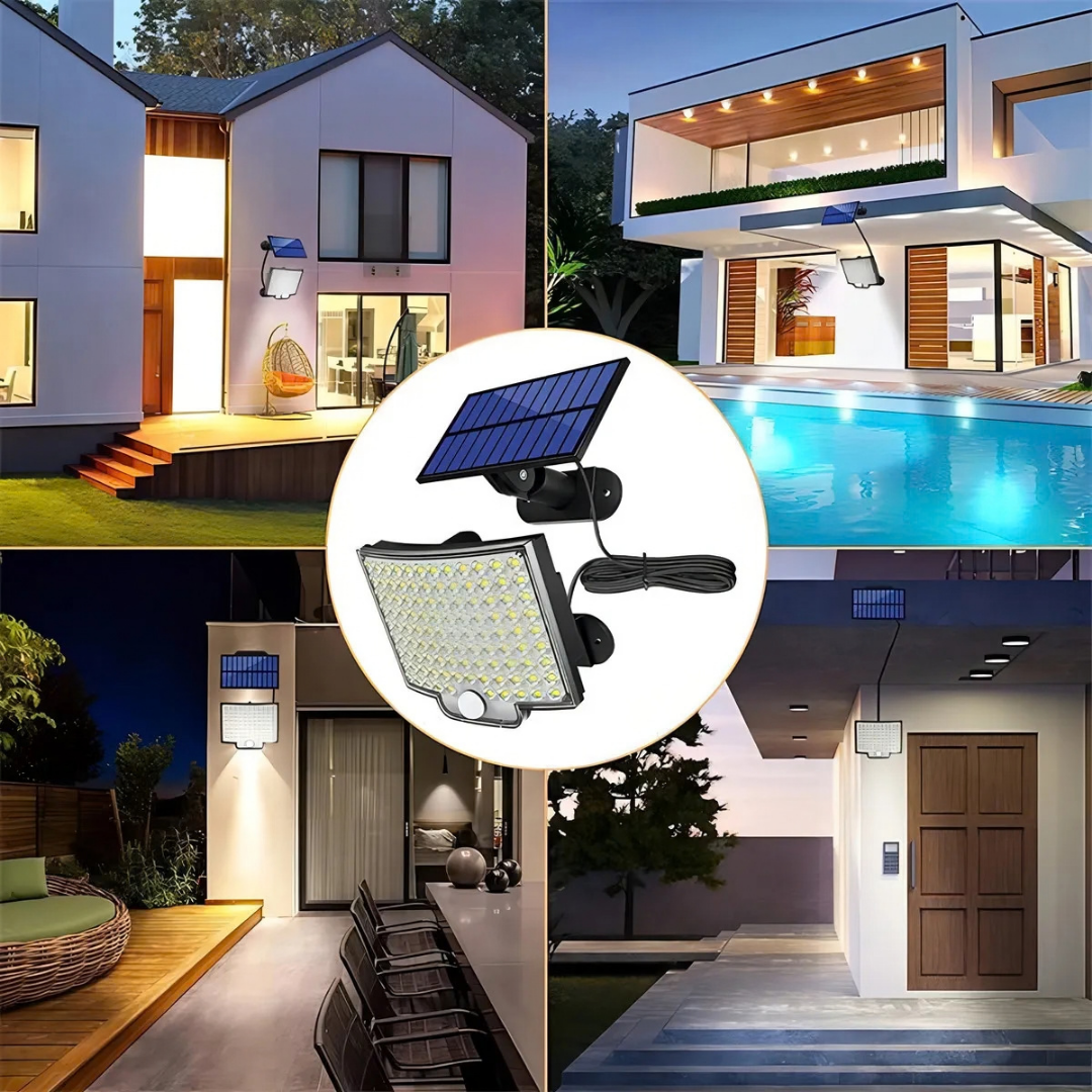 LÁMPARA LED SOLAR CON SENSOR DE MOVIMIENTO