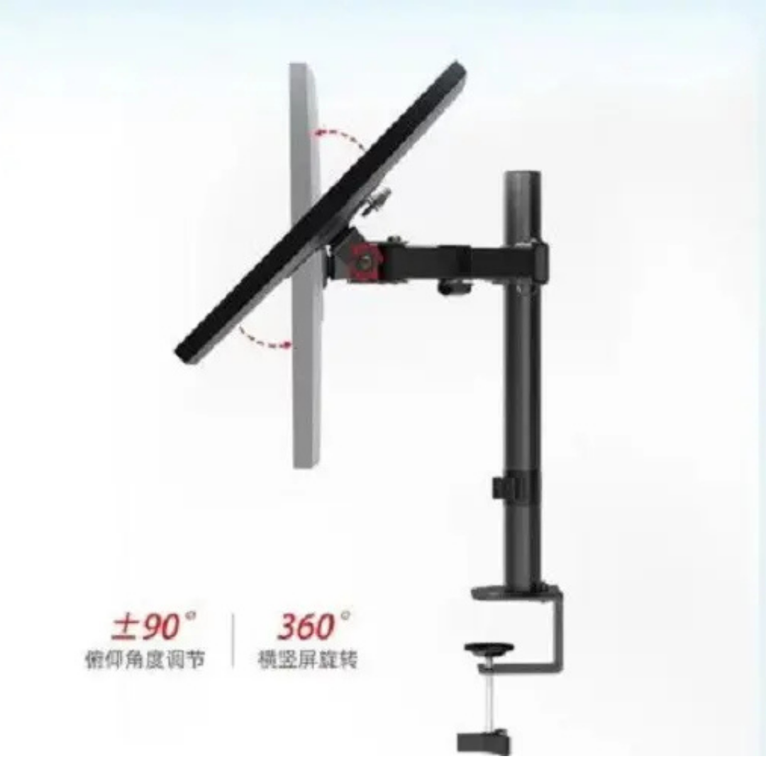 SOPORTE MONITOR ESCRITORIO BRAZO ARTICULADO NEGRO 15" A 30"