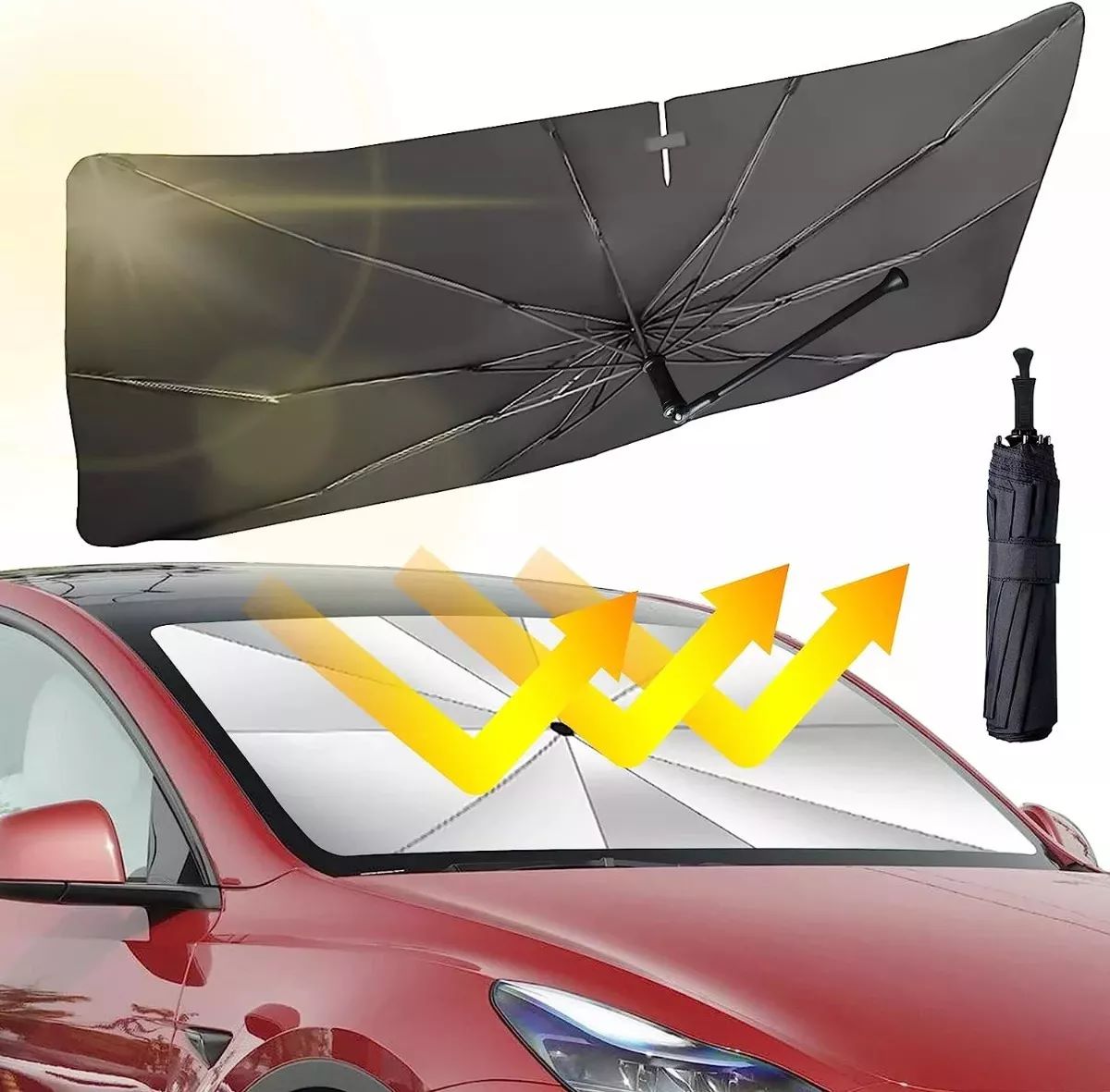 Sombrilla Cubre Sol para Auto Tapa Sol Parabrisas
