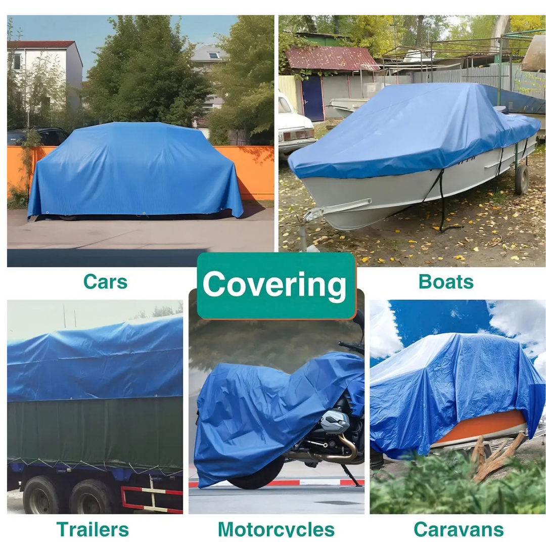 LONA IMPERMEABLE CUBRE AUTOS COBERTOR 4X6 METROS