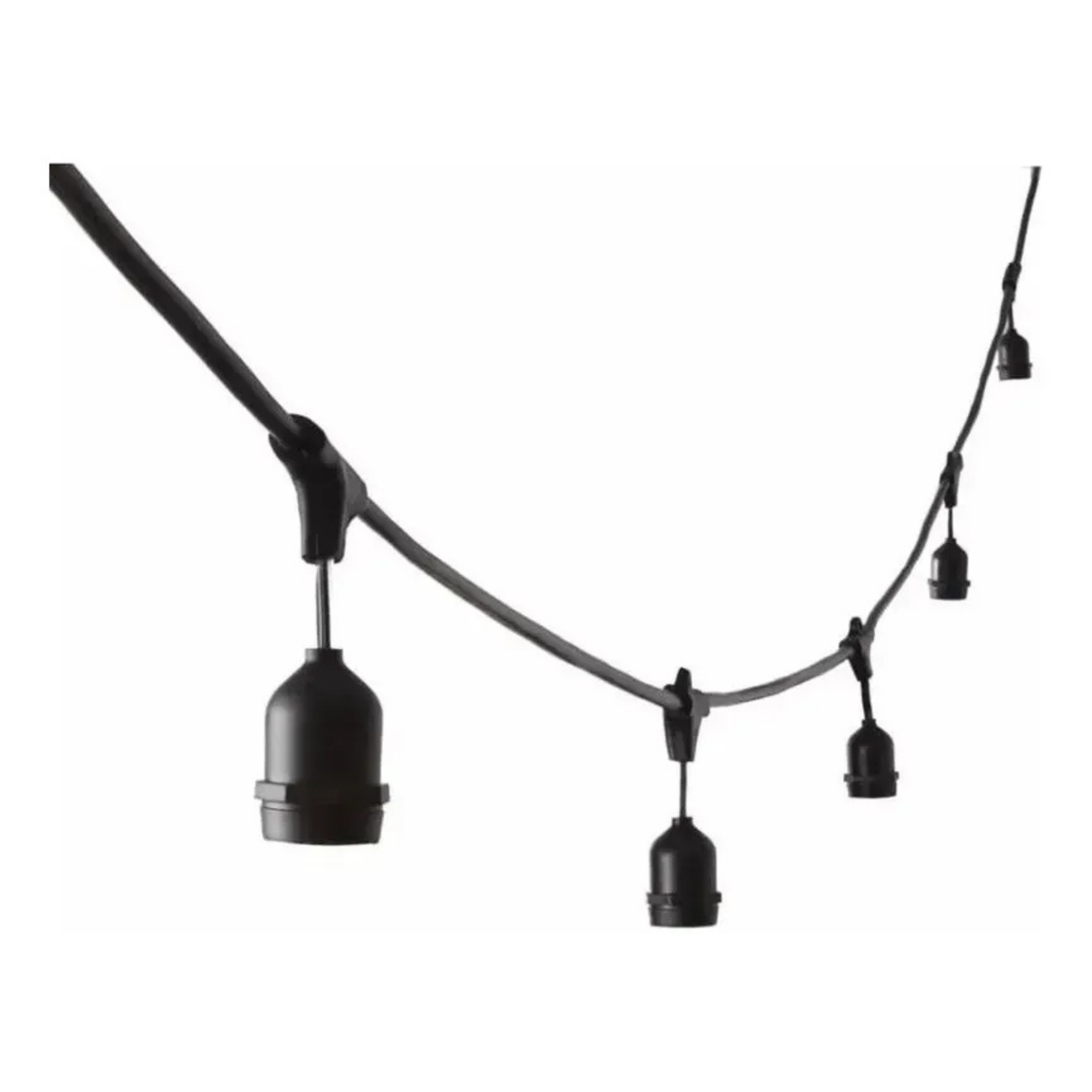 GUIRNALDA LUCES VINTAGE TERRAZA CÁLIDA 10MTS CON 10 AMPOLLETAS LED E27