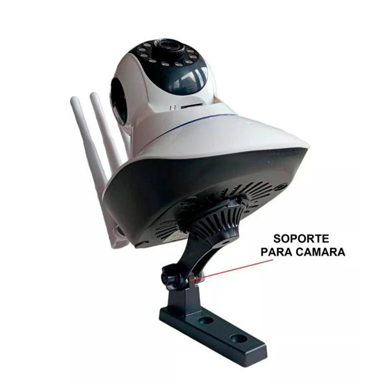 CÁMARA IP ROBÓTICA 360° HD WIFI CON VISIÓN NOCTURNA Y 3 ANTENAS