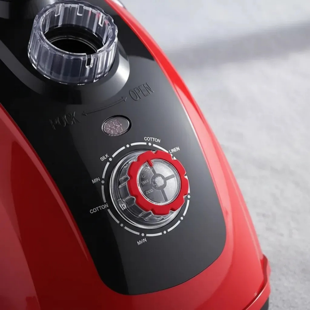 PLANCHA A VAPOR VERTICAL 1800W CON RUEDAS - COLOR ROJO