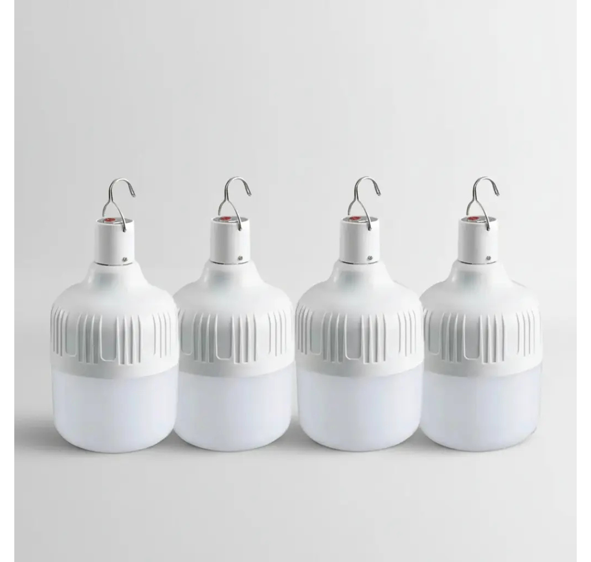 X4 LÁMPARAS RECARGABLES USB PARA CAMPING - AMPOLLETAS LED DE EMERGENCIA