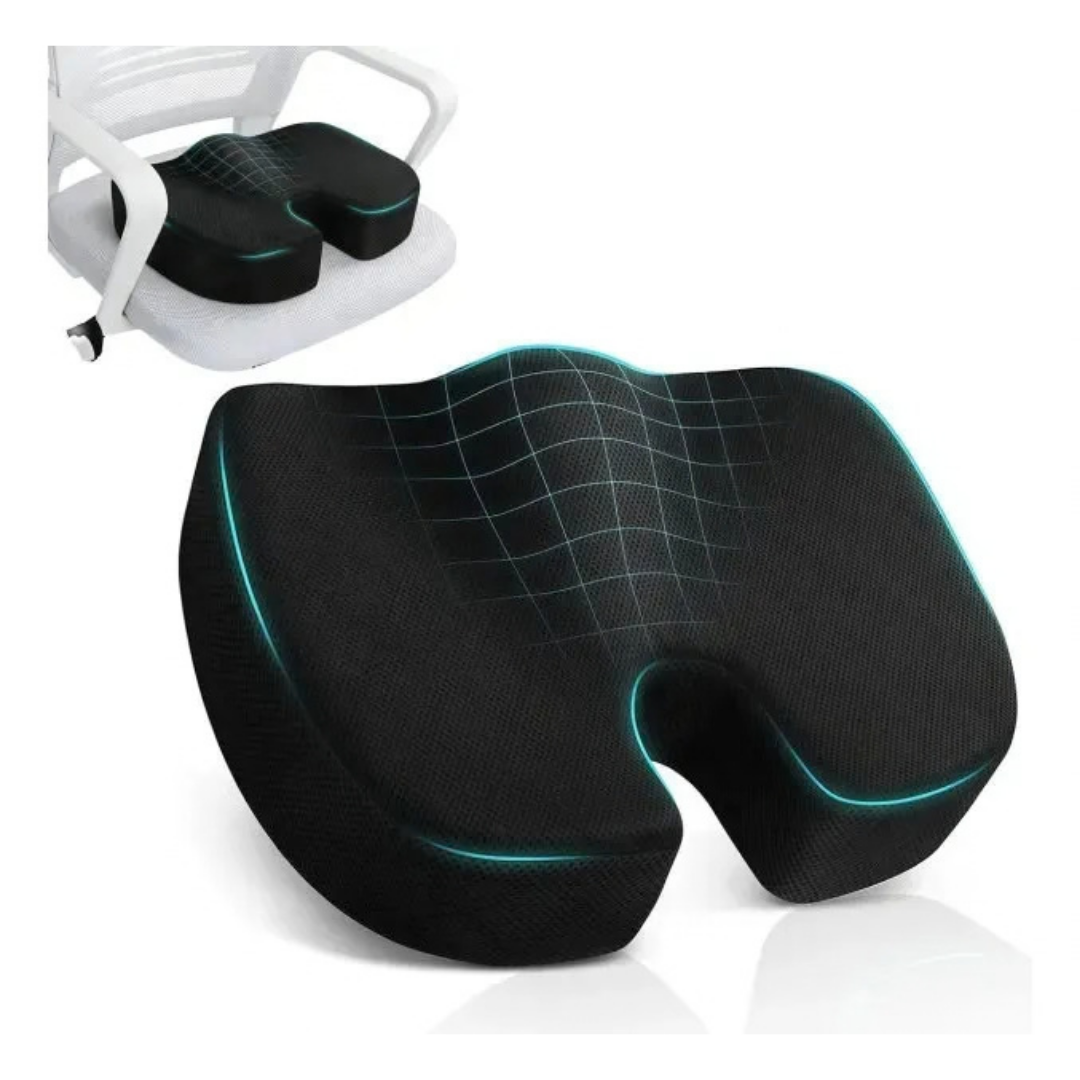 COJÍN COXIS ORTOPÉDICO PREMIUM ERGONÓMICO CON MEMORY FOAM